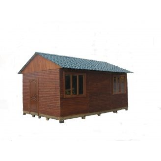 Каркасно-щитовой деревянный дом 6х3 м
